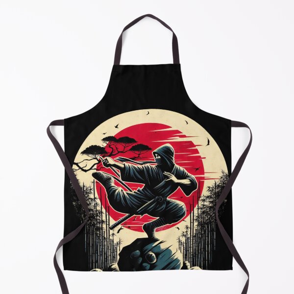 Item preview, Ninjutsu Fighter japanese Flag Bambus Design designed and sold by RedDesignSyc.