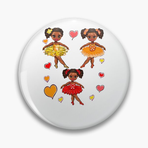 Item preview, Cute Black Girl Ballerina in pretty Tutu | Young Dancer Art | African American Gifts designed and sold by Artonmytee.