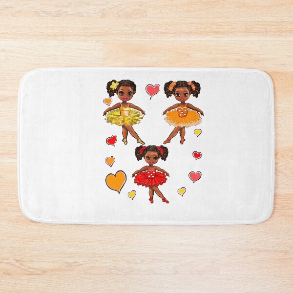 Item preview, Cute Black Girl Ballerina in pretty Tutu | Young Dancer Art | African American Gifts designed and sold by Artonmytee.