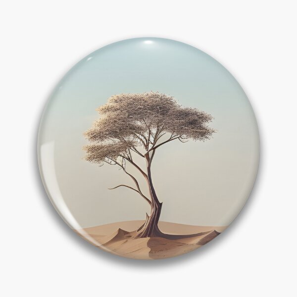 Item preview, Minimalism photo of a lonely tree in the desert - Landscape photography designed and sold by TheArtistOf2022.
