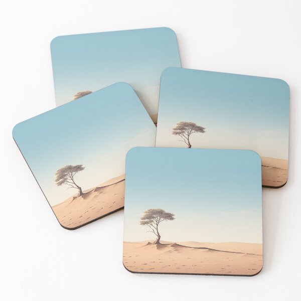 Item preview, Minimalism photo of a lonely tree in the desert - Landscape photography designed and sold by TheArtistOf2022.