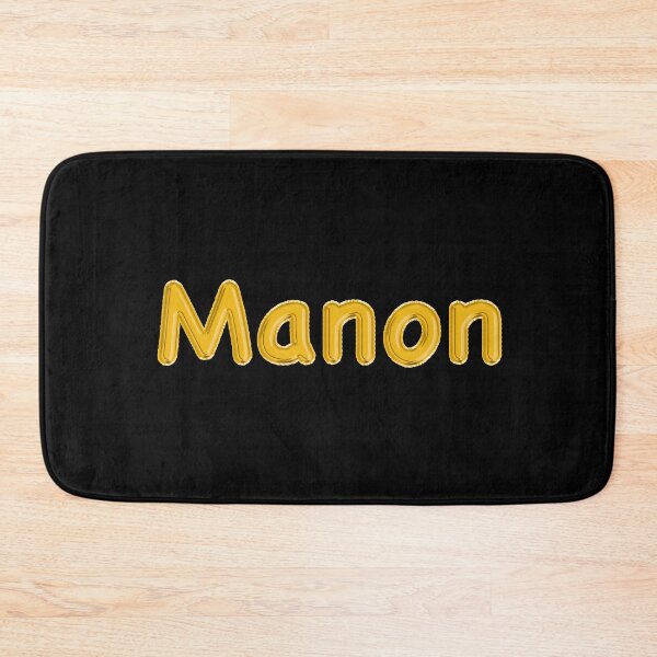 Item preview, Golden Balloon Foil Manon Name Label - (Black) designed and sold by NormadWorld.