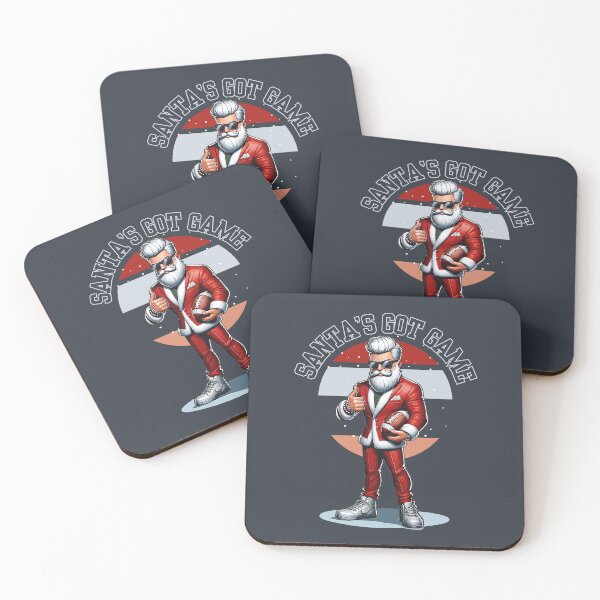 Item preview, Santa's Got Game - Sporty Football Santa designed and sold by FlamingoVibes.