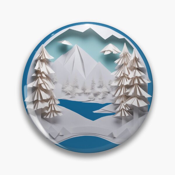 Item preview, Winter landscape origami 2 designed and sold by KarakitAI.