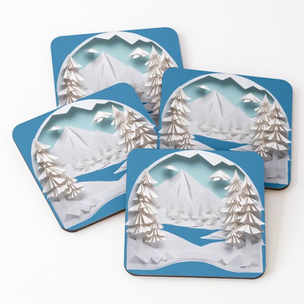 Item preview, Winter landscape origami 2 designed and sold by KarakitAI.