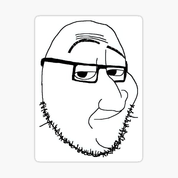 Vista previa del artículo con la obra «Meme Soyjak Presumido», diseñado y vendido por TeesByPatrick.