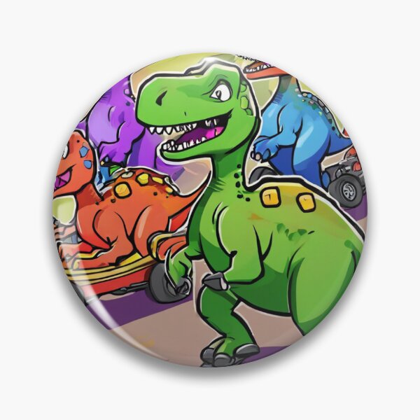 Item preview, Doodle Dinosaur Derby: Doodle-style dinosaurs racing in a vibrant derby. designed and sold by CristyAV.