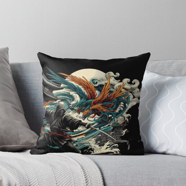 Item preview, Ninjutsu Fighter japanese Dragon Design designed and sold by RedDesignSyc.