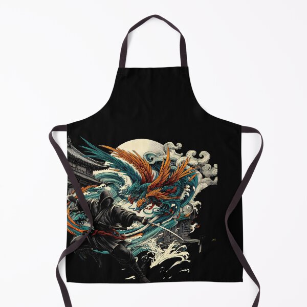 Item preview, Ninjutsu Fighter japanese Dragon Design designed and sold by RedDesignSyc.