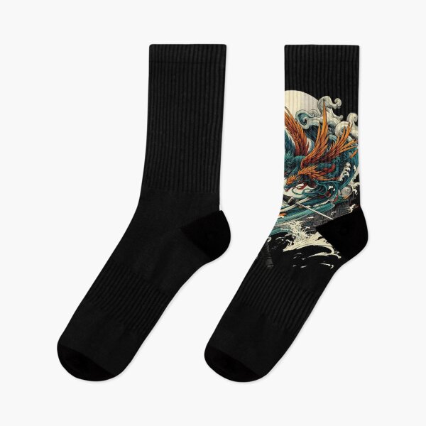 Item preview, Ninjutsu Fighter japanese Dragon Design designed and sold by RedDesignSyc.