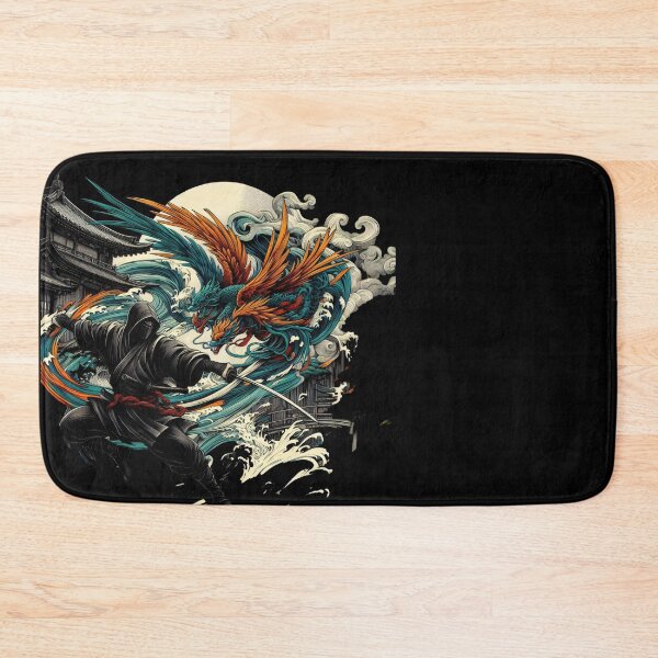Item preview, Ninjutsu Fighter japanese Dragon Design designed and sold by RedDesignSyc.
