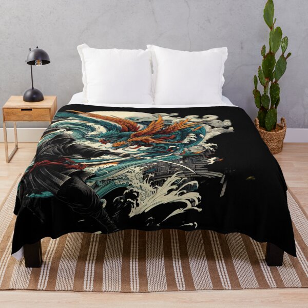 Item preview, Ninjutsu Fighter japanese Dragon Design designed and sold by RedDesignSyc.