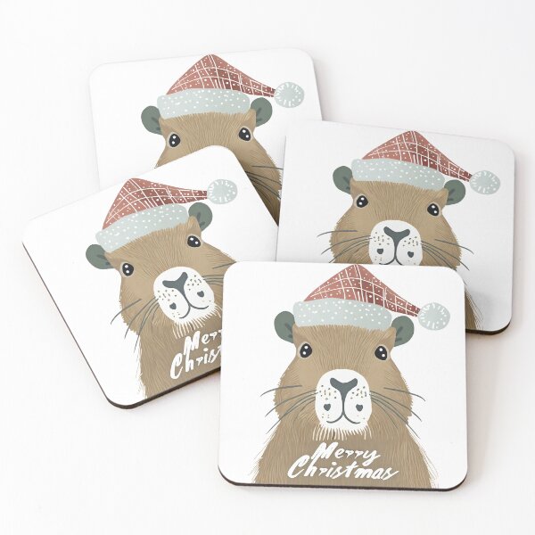 Item preview, Christmas Capybara  designed and sold by Len-adeu.