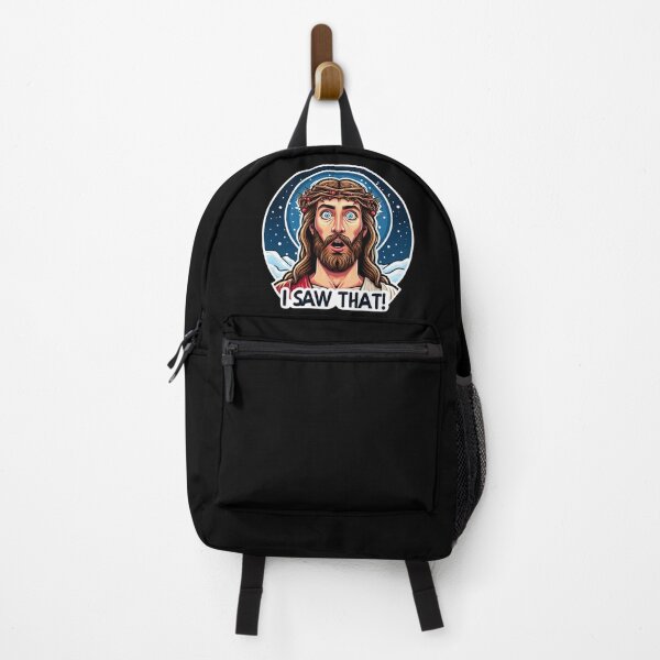 Item preview, I SAW THAT Jesus meme Snowing White Christmas Miracle Crown of Thorns designed and sold by plushism.