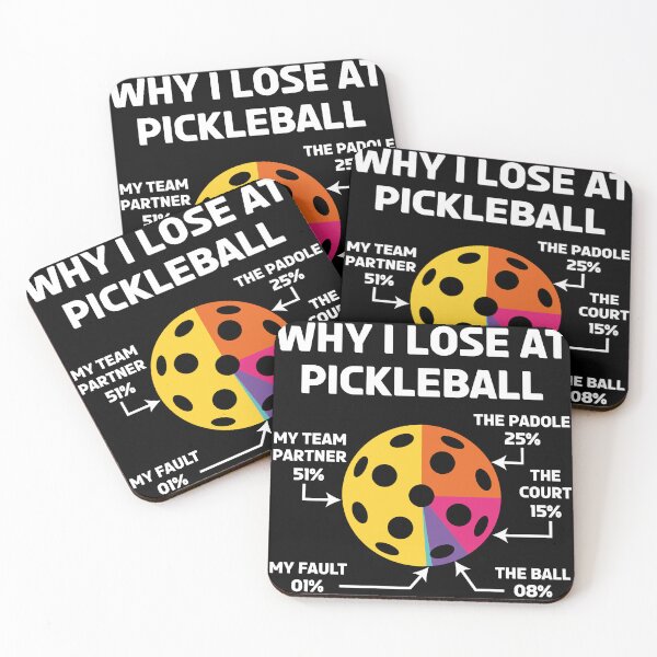 Item preview, Why I Lose at Pickleball Funny Pickleball designed and sold by LounisArt.