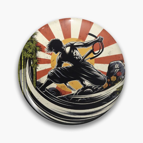 Item preview, Ninjutsu Fighter Japan Sun Circle Design designed and sold by RedDesignSyc.