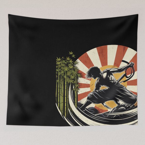 Item preview, Ninjutsu Fighter Japan Sun Circle Design designed and sold by RedDesignSyc.