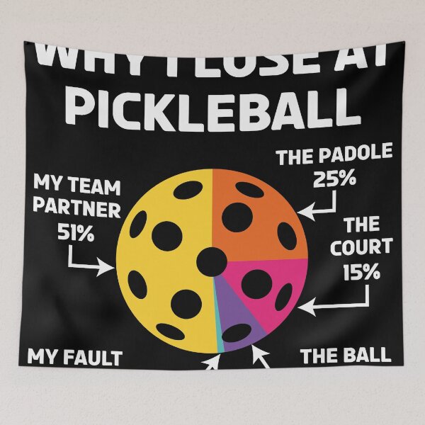 Item preview, Why I Lose at Pickleball Funny Pickleball designed and sold by LounisArt.