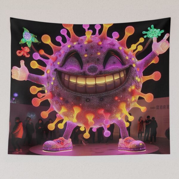 Item preview, Smiling Viral Luminescence: Wire Sculpture in the Dark designed and sold by Girih.