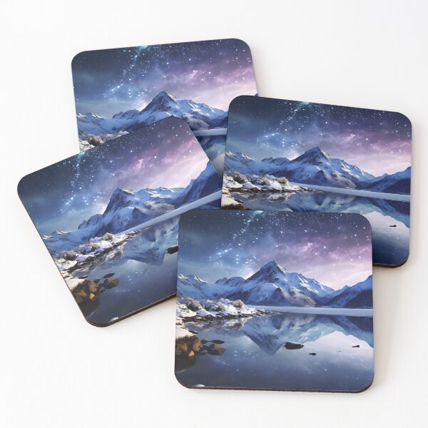 Item preview, Iceland landscape with aurora night sky in long exposure - Landscape photography designed and sold by TheArtistOf2022.