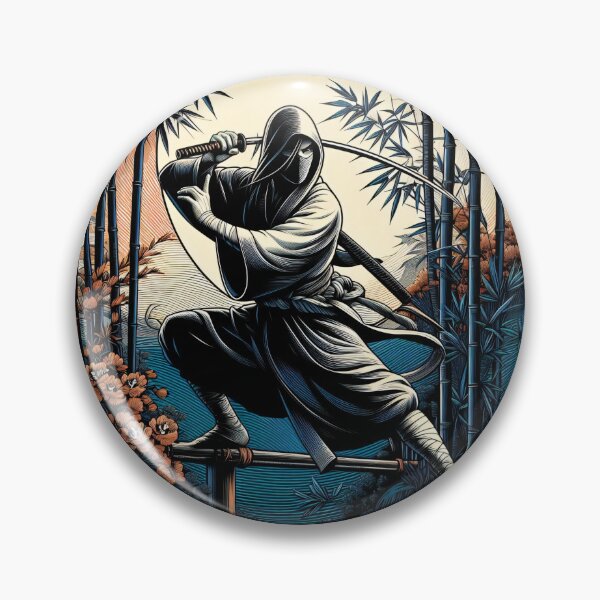 Item preview, Ninjutsu Fighter Bambus Circle Design designed and sold by RedDesignSyc.