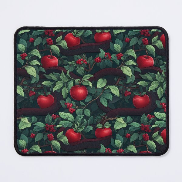 Item preview, Garden of Eden Snakes & Apples Pattern designed and sold by curiographer.