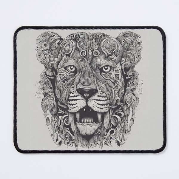 Item preview, Digital Lion Portrait designed and sold by uniqueworkz.