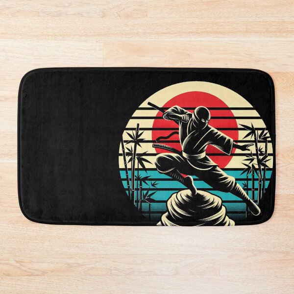 Item preview, Ninjutsu Fighter Bamboo Flag Circle Design designed and sold by RedDesignSyc.