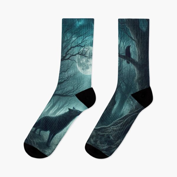 Item preview, Proud Wolf in a spooky forest designed and sold by scollins5.