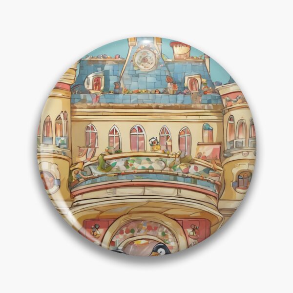 Item preview, Penguin Pizza Party Palace: Penguins hosting a pizza party in a whimsical palace. designed and sold by CristyAV.
