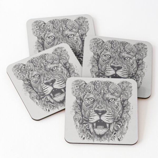 Item preview, Digital Lion Portrait designed and sold by uniqueworkz.