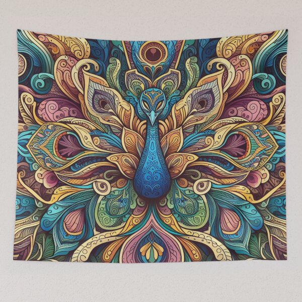 Item preview, Colourful Mandala Peacock designed and sold by scollins5.