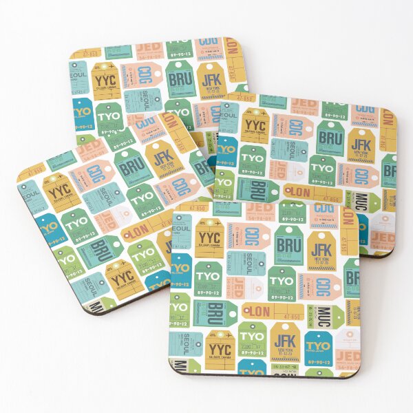 Item preview, Cute Vintage Luggage Tags Pattern designed and sold by kapotka.