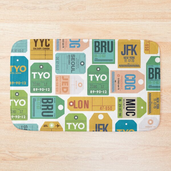Item preview, Cute Vintage Luggage Tags Pattern designed and sold by kapotka.