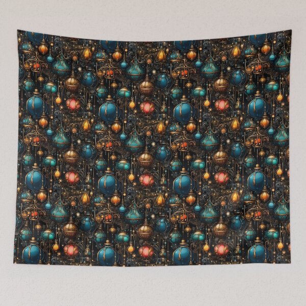 Item preview, Steam Punk Christmas Lights pattern designed and sold by Sp3ctrumOfColor.