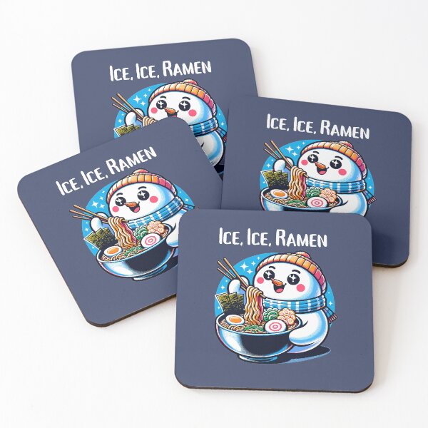 Item preview, Ice, Ice, Ramen - Cute Noodle Snowman designed and sold by FlamingoVibes.