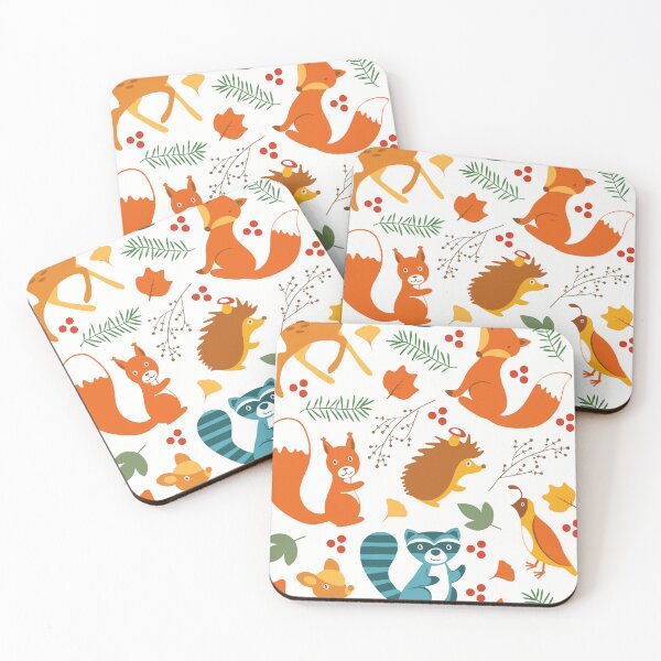 Item preview, garden wildlife autumn pattern designed and sold by WATEKE.
