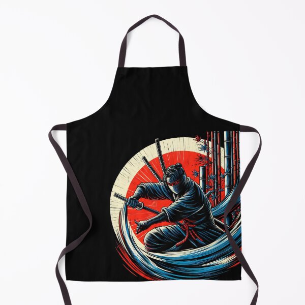 Item preview, Ninjutsu Bamboo Wave Circle Design designed and sold by RedDesignSyc.