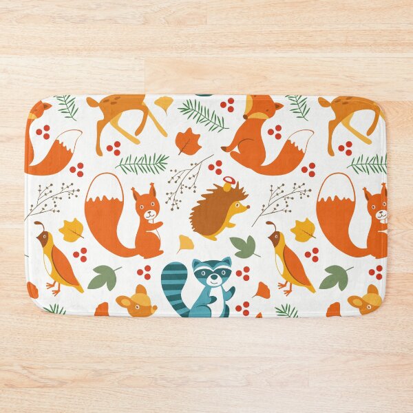 Item preview, garden wildlife autumn pattern designed and sold by WATEKE.