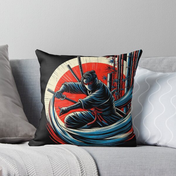 Item preview, Ninjutsu Bamboo Wave Circle Design designed and sold by RedDesignSyc.
