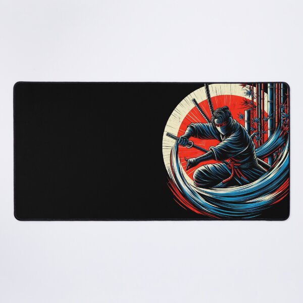 Item preview, Ninjutsu Bamboo Wave Circle Design designed and sold by RedDesignSyc.