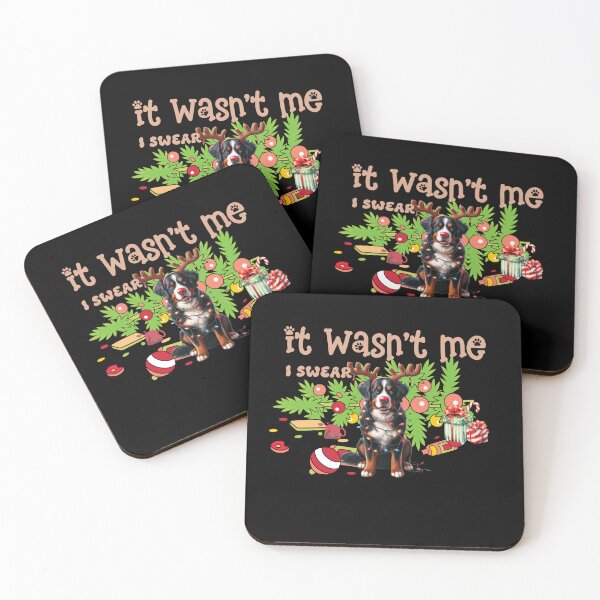 Item preview, "Mischievous Bernese: 'It Wasn't Me, I Swear!' Christmas Chaos" designed and sold by Xhevahir.
