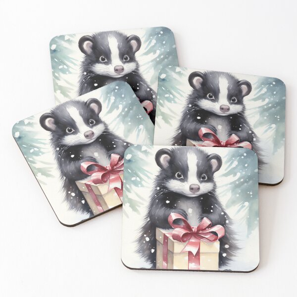 Item preview, Snowy Skunk designed and sold by cute-animals99.