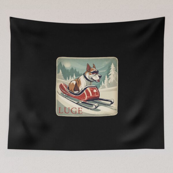 Item preview, Dog on a sled, time for luge designed and sold by MG-MagicGallery.