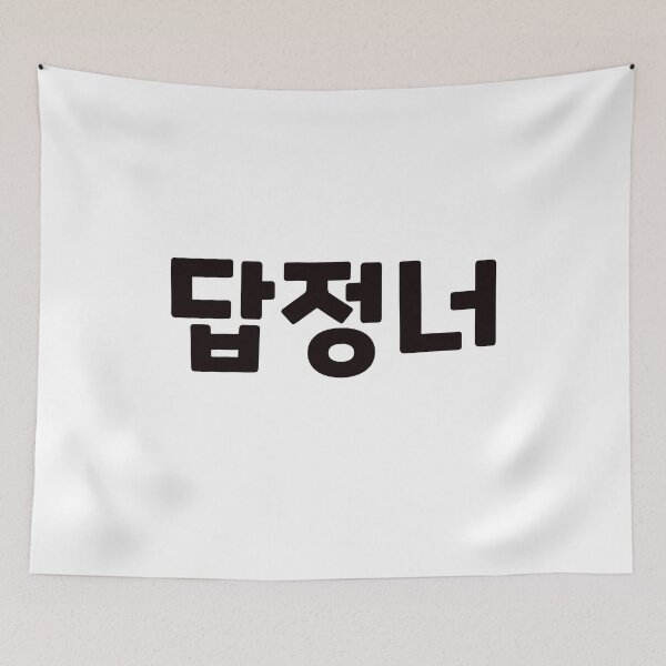 Item preview, Someone who always acts the same way 답정너 dap-jeong-neoㅣKorean Language (Hangul) designed and sold by 82AIM.