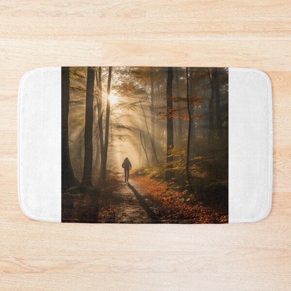 Item preview, Autumn Solitude Hike in the Misty Forest designed and sold by Shirtastically.