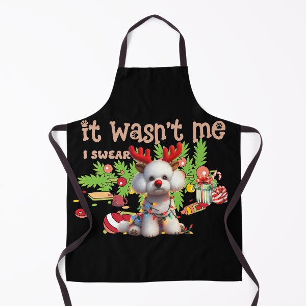 Item preview, "Mischievous Bichon Frise: 'It Wasn't Me, I Swear!' Christmas Chaos" designed and sold by Xhevahir.