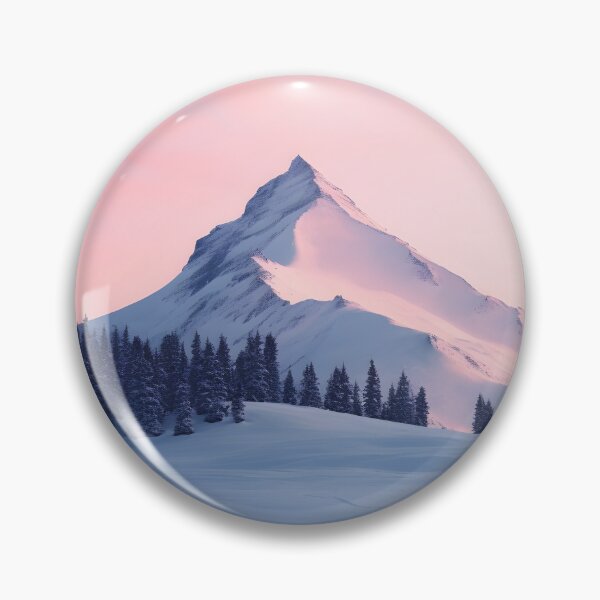 Item preview, Mountain and trees in Winter at sunrise - Landscape photography designed and sold by TheArtistOf2022.
