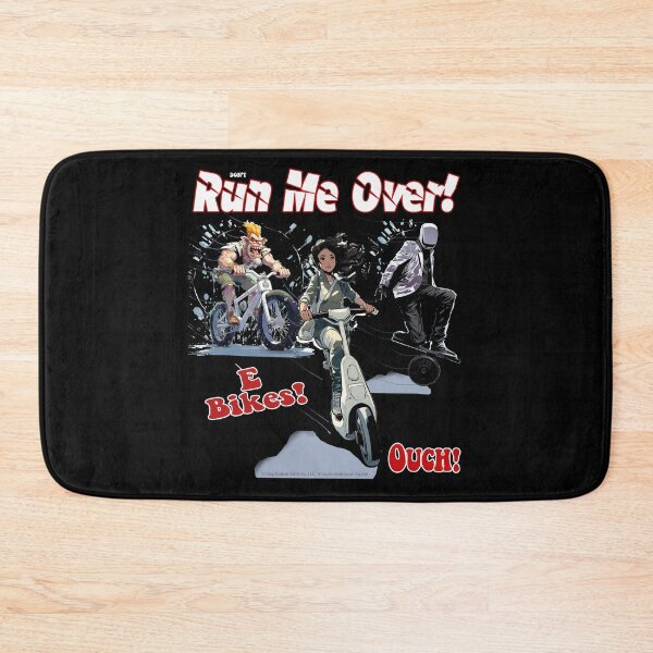 Item preview, Don't Run Me Over! - E-Bikes -   For Dark Backgrounds designed and sold by The Imagination Source™.