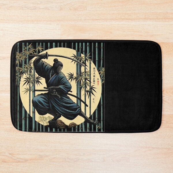 Item preview, Ninjutsu Bamboo Katana Fighter Circle Design designed and sold by RedDesignSyc.